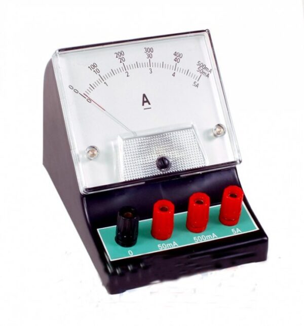 Žiacky ampérmeter 0-50mA/500mA/5A