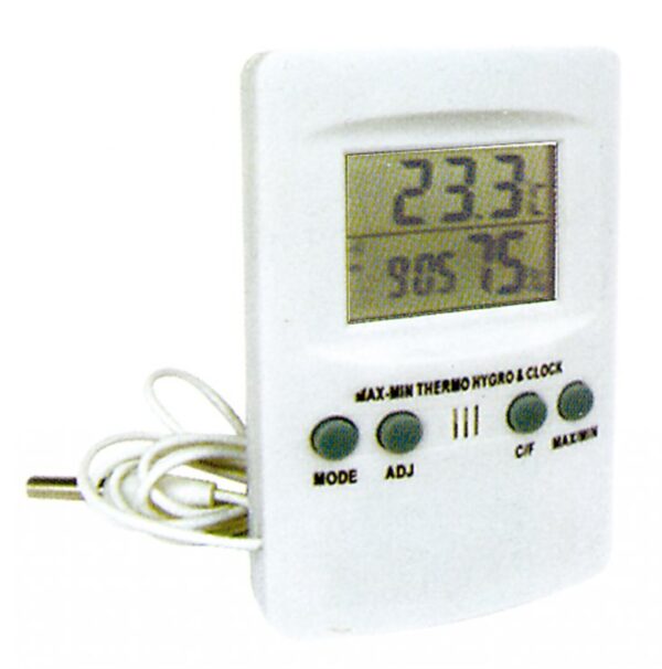 Minimum - maximum / hygrometer / hodinky, so snímačom, od -50 Cº do 70 Cº