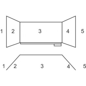 Keramic Triptych Štandard 360x100cm