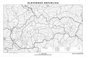 Slepá mapa Slovenskej republiky