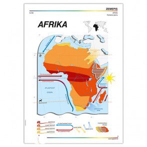 ZEMEPISNÉ MAPY: Svet, Európa, Afrika, Ázia, kartónové obrazy